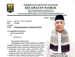 Surat Edaran Camat Nagrak: Gebyar 1 Muharram Tanpa Obor Gunakan Flash HP Saja