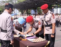 Polres Banjar Gelar Sertijab Pejabat Utama, Kapolres: Bawa Energi Positif bagi Kinerja