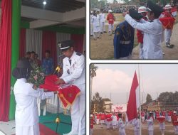 Sukses Kibarkan Merah Putih, Teriakan Merdeka Menggelegar Di Lapangan Desa Tugu Jaya