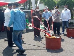 Kejari Kota Banjar Musnahkan Barang Bukti 26 Perkara Pidana