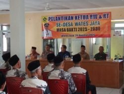 Lantik Ketua RT dan RW Baru. Rudi Irawan : Jabatan sebagai Amanah