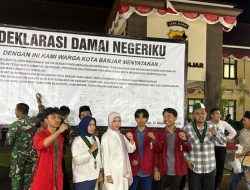 Polres Banjar Gelar Deklarasi Damai “Damai Negeriku” Bersama Forkopimda dan Elemen Masyarakat
