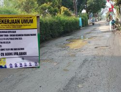 Belum Genap Satu Tahun, Jalan Karang Tengah–Sinagar Kembali Rusak, Warga Pertanyakan Standar Kualitas Proyek Pemeliharaan