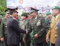 Wujud Sinergitas TNI-Polri, Kapolres Banjar Menghadiri Upacara HUT Ke-80 TNI