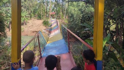 Jembatan Gantung yang Ambruk di Pangandaran Dibangun dari Progam CSR Telkom Indonesia