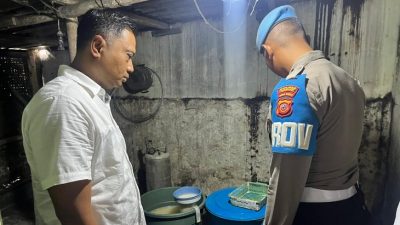 Razia Minuman Keras, Satres Narkoba Polres Banjar Amankan Puluhan Liter Tuak dan Ciu