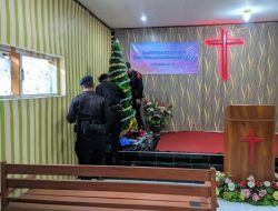 Jelang Natal dan Tahun Baru 2026, Polres Pangandaran Sterilisasi Sejumlah Gereja