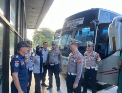 Satlantas Polres Banjar Gelar Ramp Check Jelang Operasi Lilin Lodaya 2025, Armada Bus Diperiksa Ketat