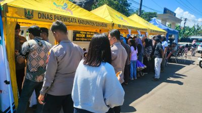 Gerakan Pangan Murah Polres Sukabumi Diserbu Warga, Stok Habis dalam Dua Jam