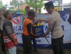Hari Bhayangkara ke-80, Polres Banjar Rangkul Pekerja Sektor Informal Lewat Bakti Sosial