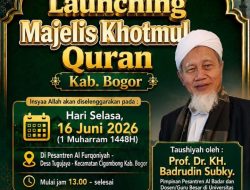 Ketua Komisi IV DPRD Kabupaten Bogor dan Guru Besar UIKA Hadiri Launching Majlis Khodmul Qur’an di Cigombong