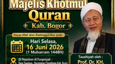 Ketua Komisi IV DPRD Kabupaten Bogor dan Guru Besar UIKA Hadiri Launching Majlis Khodmul Qur’an di Cigombong