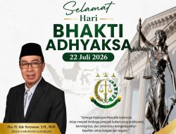 Sekda Kabupaten Sukabumi Sampaikan Ucapan Selamat Hari Bhakti Adhyaksa ke-66, Apresiasi Dedikasi Korps Adhyaksa dalam Menegakkan Keadilan