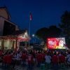 Dukung Timnas Garuda, Pemerintah Kecamatan Cigombong Bersama Warga Adakan Nobar