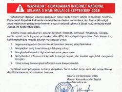 Heboh! Surat Peringatan Pemadaman Internet Nasional Pada 25–27 September, Ini Jawaban Komdigi