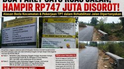 Dua Paket Satu Ruas Jalan, Anggaran Hampir Rp747 Juta: Pekerjaan TPT di Paket Rehabilitasi Jalan Dipertanyakan