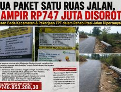 Dua Paket Satu Ruas Jalan, Anggaran Hampir Rp747 Juta: Pekerjaan TPT di Paket Rehabilitasi Jalan Dipertanyakan