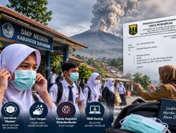 Abu Vulkanik Krakatau Mengancam, Disdik Kabupaten Sukabumi Buka Opsi KBM Daring