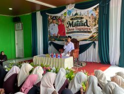 Ratusan Ibu Majlis Taklim Dan Kader PKK Hadiri Peringatan Maulid Nabi Besar Muhammad SAW 1448 Hijriah Tingkat Desa Tugu Jaya